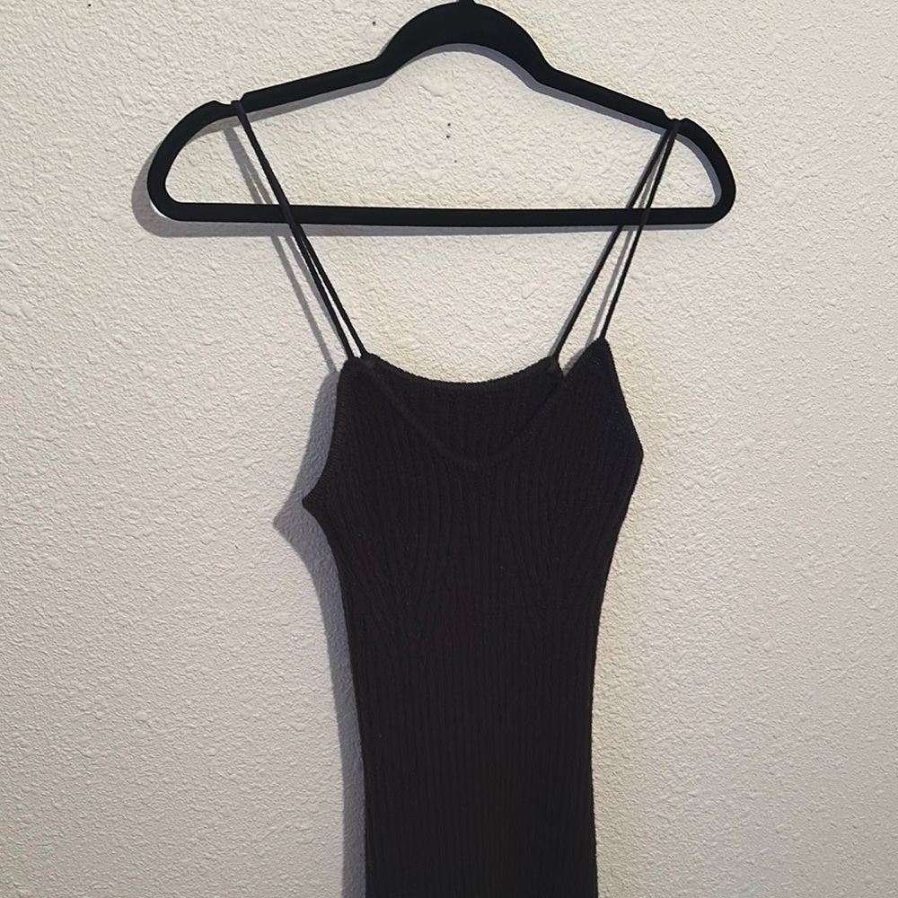 Cider Elegant Black Long Sleeve Dress and Cover - Picture 3 of 4